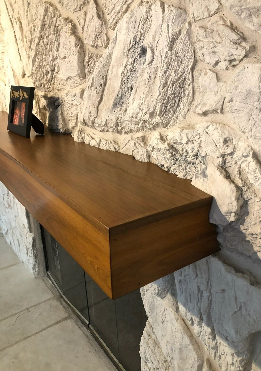 Floating Slab Shelves, Pair